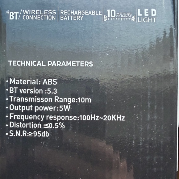 Glass5 Wireless Speaker with Gold Accents - Picture 5 of 7